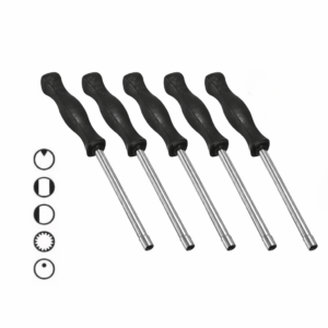 Kit cacciaviti per regolazione carburatori 5 pezzi - profili pac man, doppia D, singola D, millerighe, dot