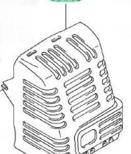 Protezione marmitta in plastica tagliasiepi Kawasaki TF22 16146-2130
